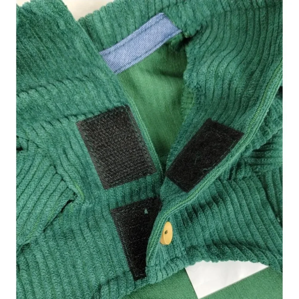 Youly Hipster Pet XXS Green Corduroy Shirt for Dogs 9 to 11 inches